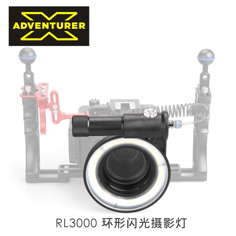 X-ADVENTURER RL3000 PRO waterproof ring flash photography light diving macro fill light