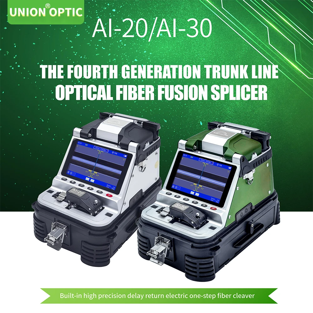 

Signal Fire AI-20 AI-30 Optical Fiber Fusion Splicer With Electric Cleaver Splicing Machine 6 Motors Automatic Core Alignment