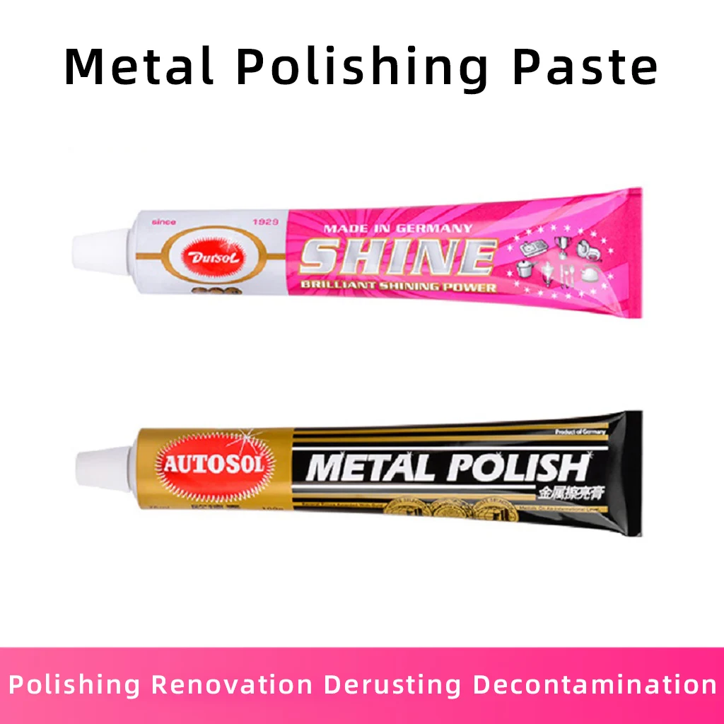 AUTOSOL Metal Polishing Paste For Chrome Aluminium Metal Steel Cars Bikes Etc, Food Grade For Rust Removal Of Metal Tableware ﻿