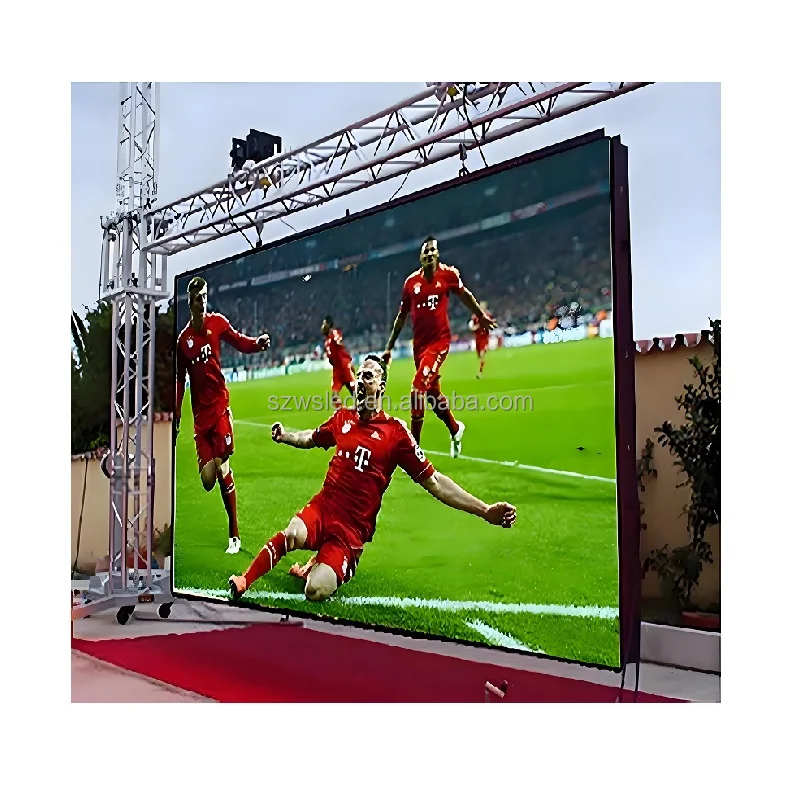 Customized Indoor Outdoor Rental Stage Backdrop Die Cast Aluminum LED Display 4500-5000cd/m Brightness 3-Year