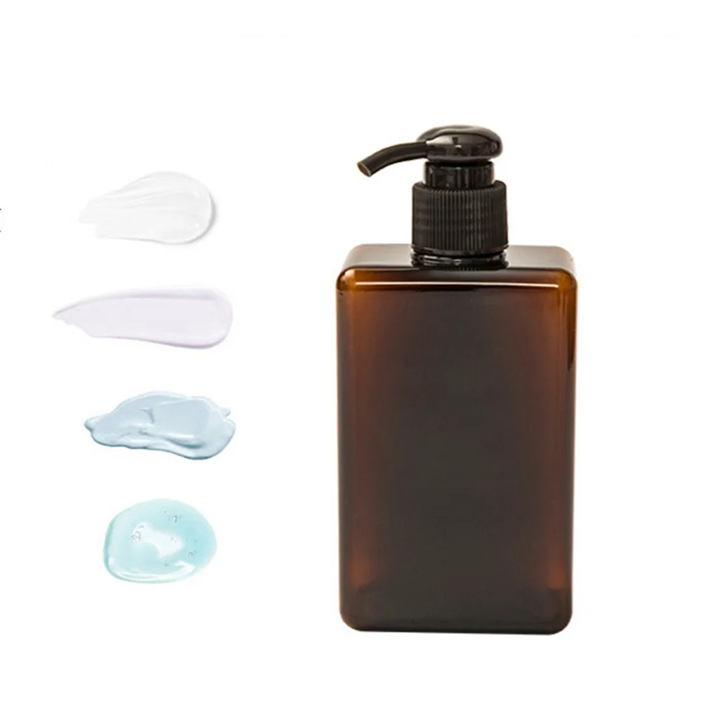 2 قطعة زجاجة توزيع الغسول إعادة الملء 450 مللي سعة كبيرة زجاجة مضخة بلاستيكية لمكيف الشامبو الصابون السائل فندق المنزل