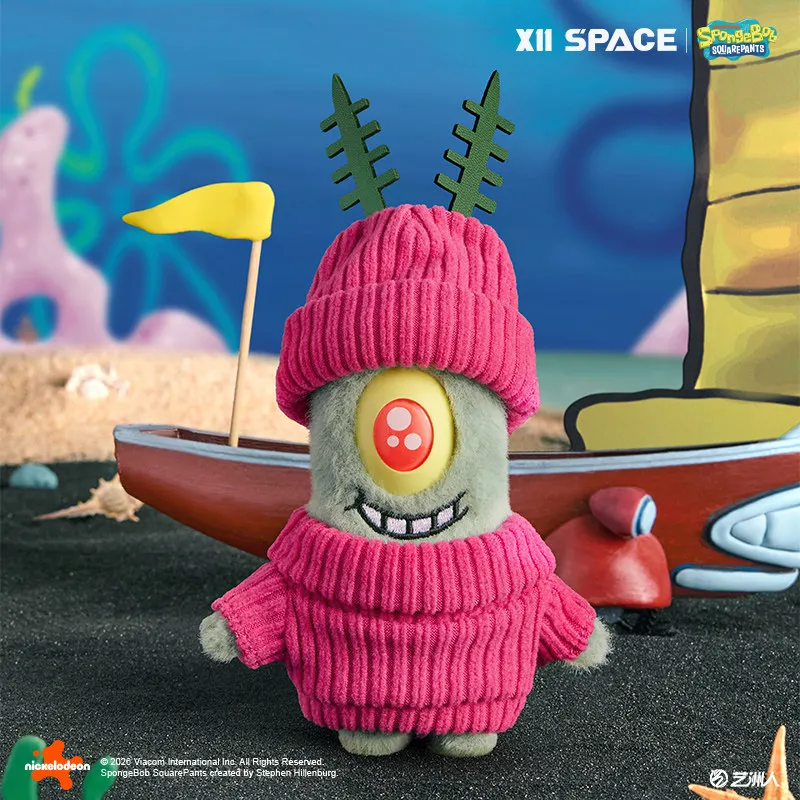 XII SPACE Spongebob Squarepants Plankton One Day Series Blind Box Cute Collectible Toy kawaii Creative Gift For Adult Fans