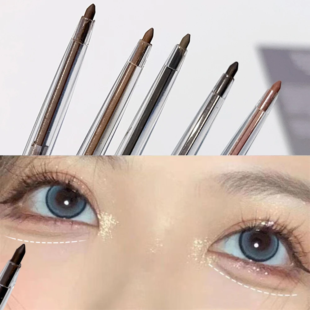 Matte Lying Silkworm Eyeliner Gel Pen Non-smudging Waterproof Quick Drying Eye Liner Pencil Lasting Brown Eye Shadow Pen Makeup