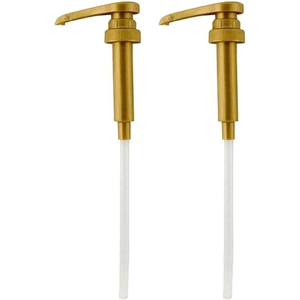 Garden Furniture-Syrup Pump Compatible with Torani, DaVinci and Skinny (Set of 2) - fits bottles (25.4 oz-750ml) (Gold) image 2