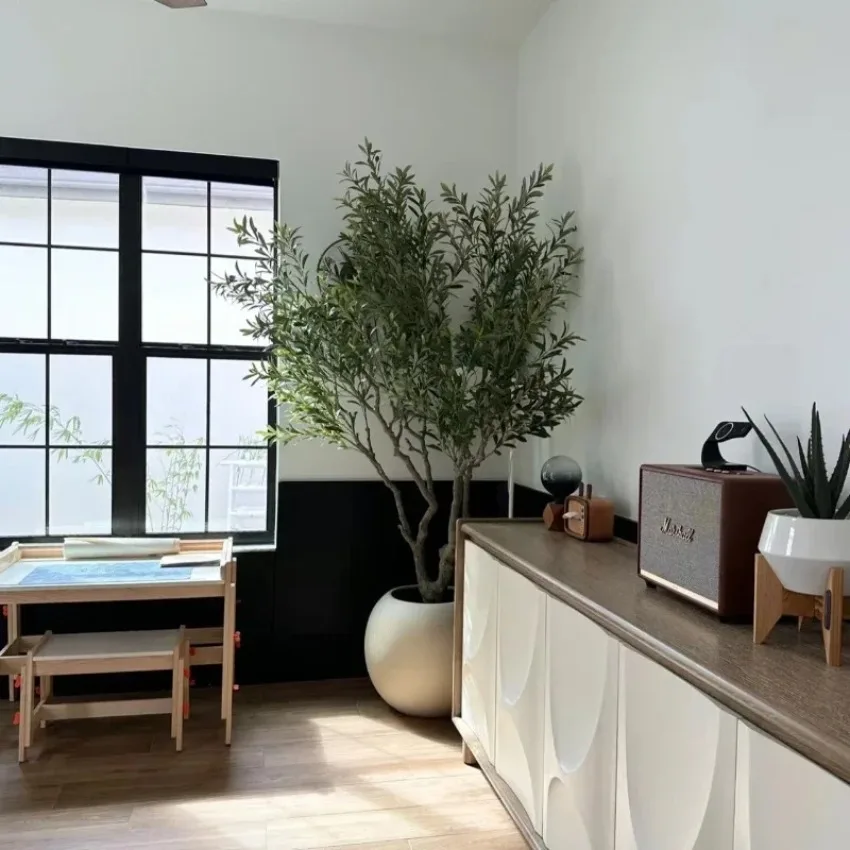 

Artificial 260CM Large Olive Tree+Potted Plant Simulation Green Plant Olive Tree Home Indoor Outdoor Courtyard Garden Decoration