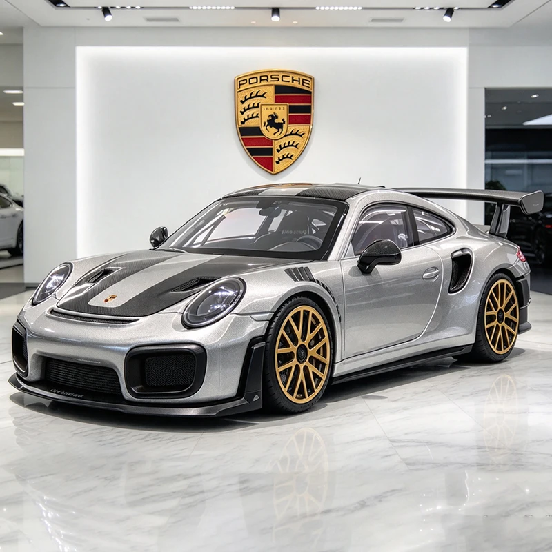 Bburago 1:43 Porsche 911 GT2 RS Supercar Alloy Car Diecasts & Vehicles Car Model Miniature Scale Model Car For Collection Gift