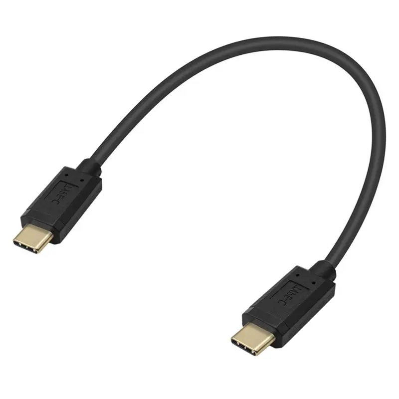 30cm 60cm 1m 1.8m 3A Standard 15+1 Core 10Gbps Speed 90 ° Bend Gold-plated USB 3.1 Type-C Male to Male Data Charging Cable