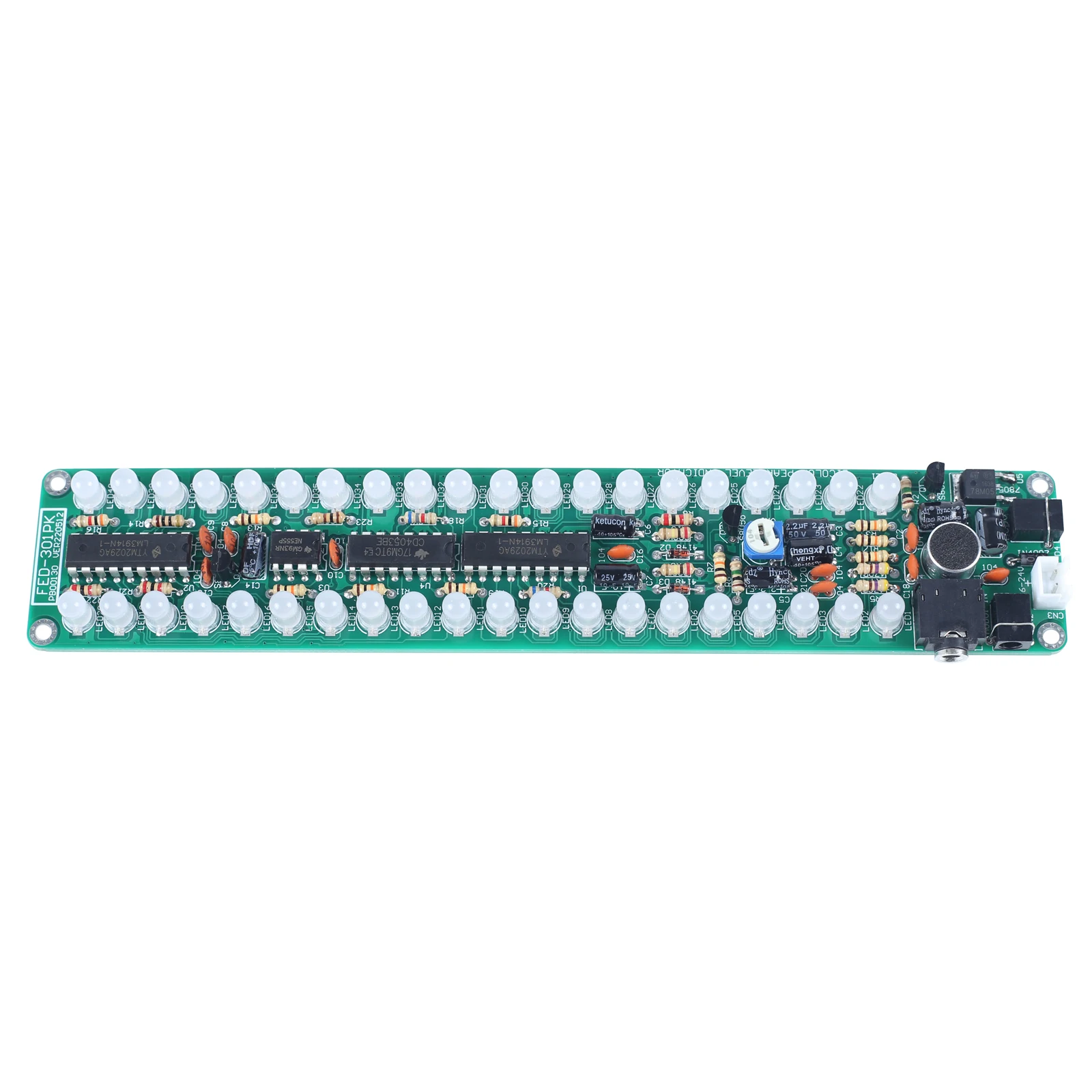 DIY elektronische Kit LED Musik Audio Spektrum Licht leiste Anzeige Löten Praxis Mono Dual Rot Grün einstellen blinkend lm3914