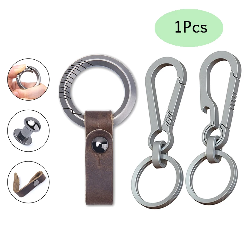 Titanium Camping Equipment and Accessories Hiking Accessories Car  Camping Accessories Outdoor Multifunctional Keychain