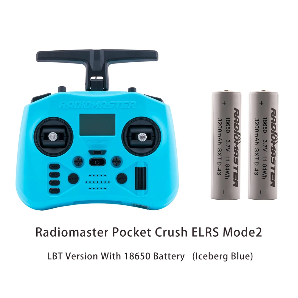 Radiomaster Pocket Crush 2,4 GHz ELRS Hall Gimbal-zender Afstandsbediening Draagbare lichtgewicht opvouwbare antenne