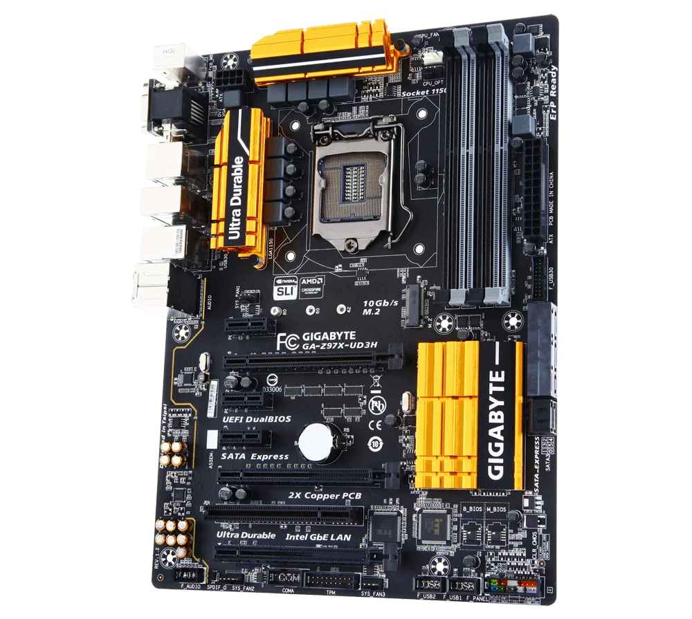 기가바이트 GA-Z97X-UD3H (rev. 1.2) LGA 1150 인텔 Z97 HDMI USB 3.0 ATX 인텔 메인보드
