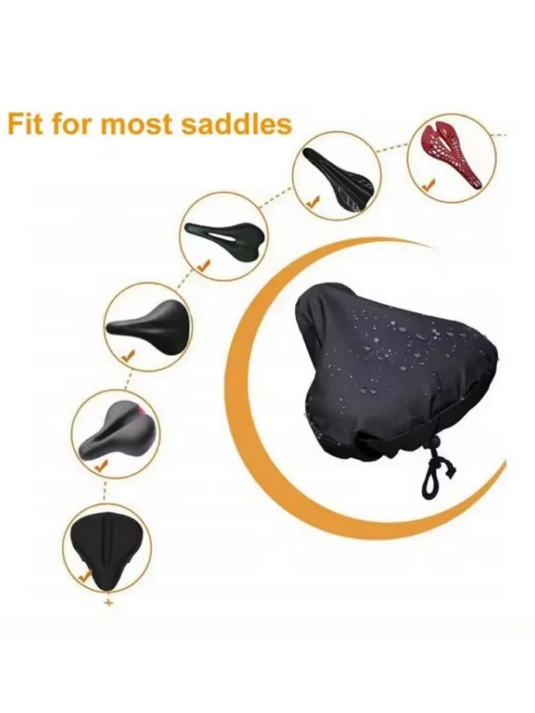 AliExpress Cover With Drawstring Saddle Guard Bike Saddle Rain Cover Saddle Protective Cover Bicycle Seat Cushion Bicycle Seat Rain Cover