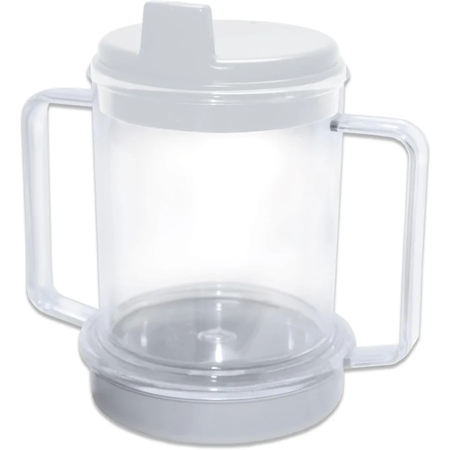 

Clear Spouted Cup with Two Handles Weighted
