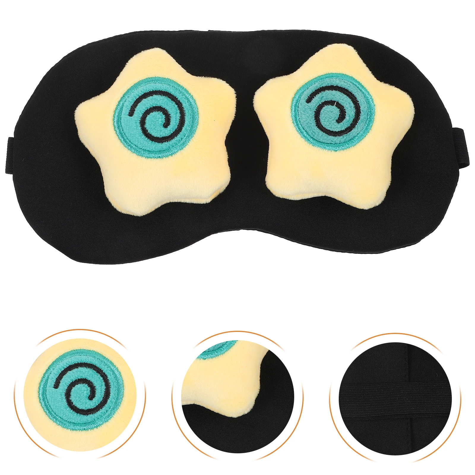 Sleep Mask Eye Protection Gadget Polyester Blind Fold Breathing Material Travel Nap Eye Covers for Sleeping