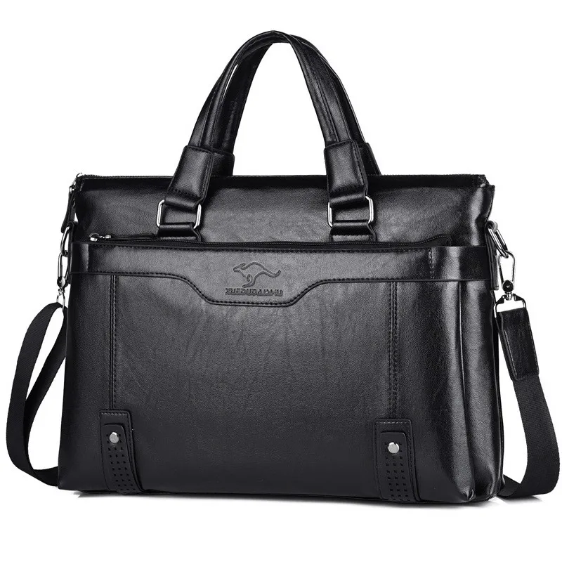 2025 New Men Briefcase Fashion men's bag PU Leather Men Bags Business Brand Male Briefcases Handbags laptop bag High Quality