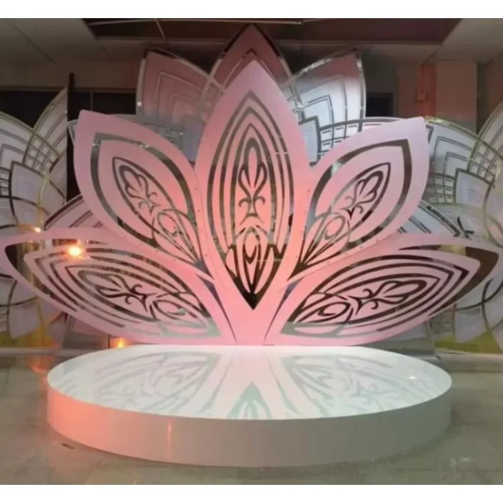 

Competitively Priced Classic Floral Design Wedding Backdrop Stage Decoration For Events And Parties