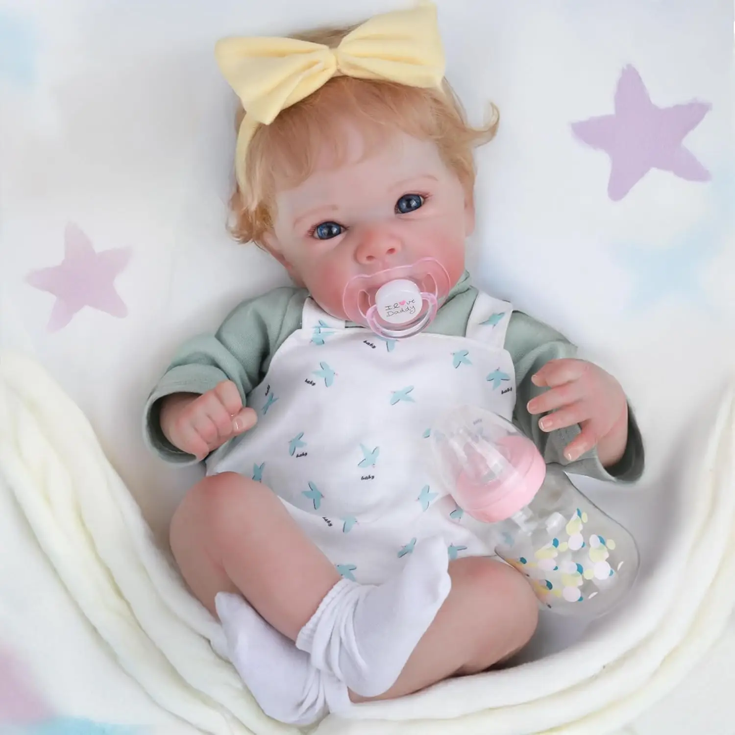 

20" Realistic Reborn Baby Doll Soft Cloth Body - Vinyl Material, Perfect for Kids Ages 3+ - Ideal for Imaginative Play & Collecting, Baby Dolls for Girls, Collectible Doll, Fantasy Theme, Detailed Craftsmanship