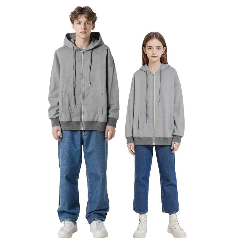 

Autumn Men Women Long Sleeve Sweatshirts Zipper Hoodie Jacket Outdoor Closure Solid Color Fitness Running Clothing