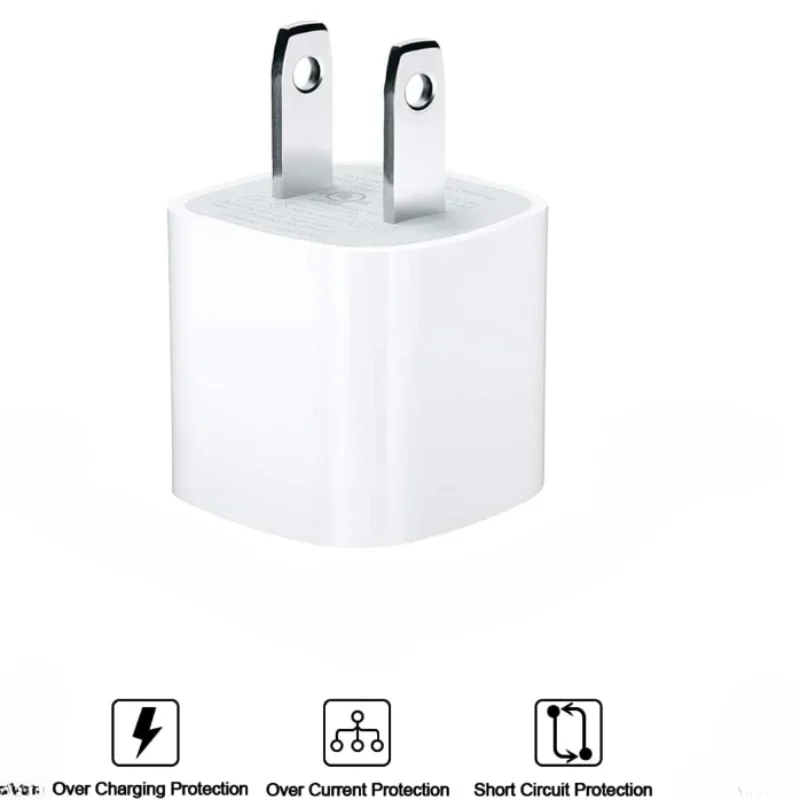 USB Wall Charger Small iPhone Charger Box Travel Plug Cube 5W Power Adapter for iPhone SE 2020 12 Pro Max 11 LG Huawei Kindle