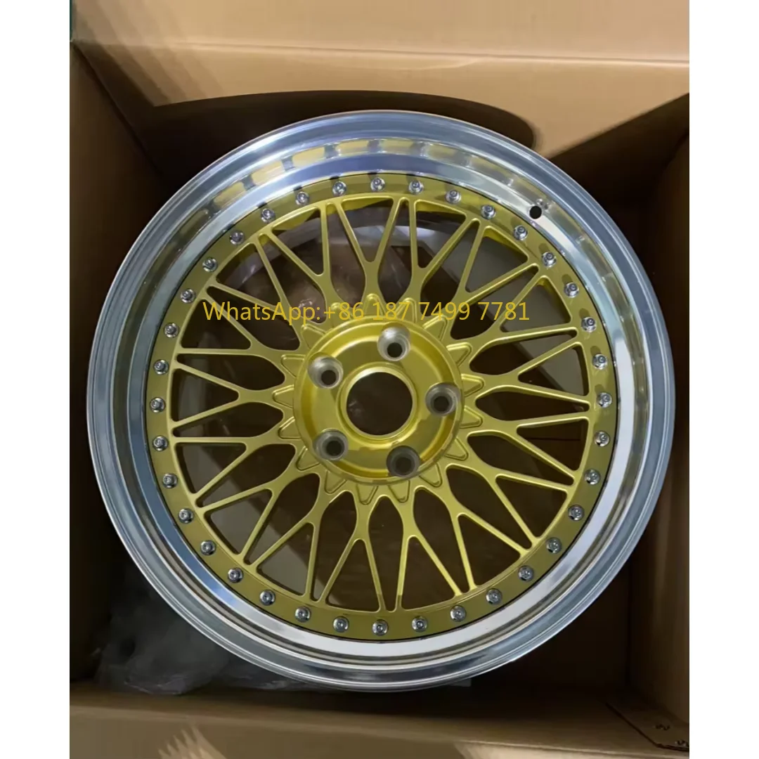 

Новые оптовые высококачественные легкосплавные автомобильные колеса 15-19 дюймов, кованые, роскошный дизайн, золотой центр, подходят для. для