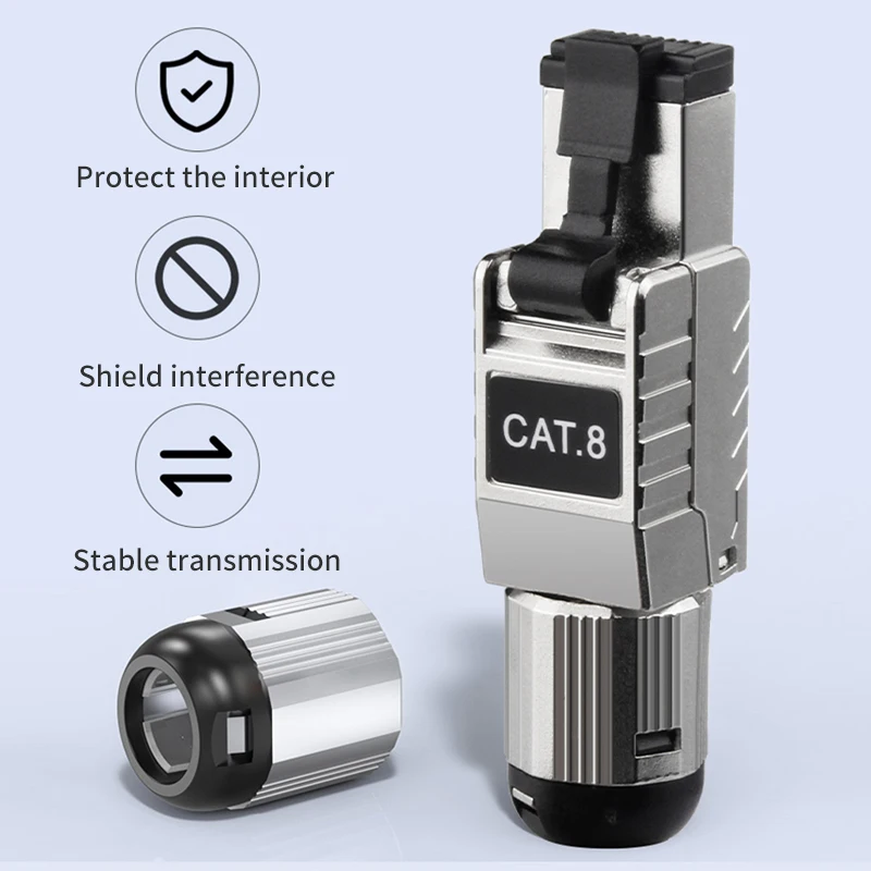 سوبر سبيد كات 8 كابل إيثرنت كات 8 SSTP RJ45 موصل شبكة لأجهزة الكمبيوتر المحمول راوتر 2000MHz RJ45 كابل الشبكة