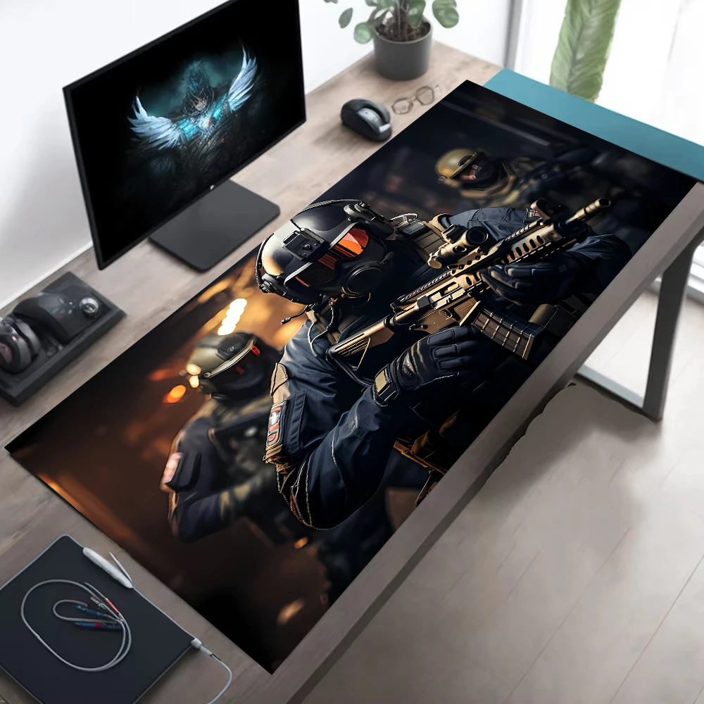 

Тактический солдатский дизайн коврик для мыши большой компьютерный офисный настольный коврик XXL резиновые нескользящие коврики для клавиатуры длинные настольные коврики для fps Gamer