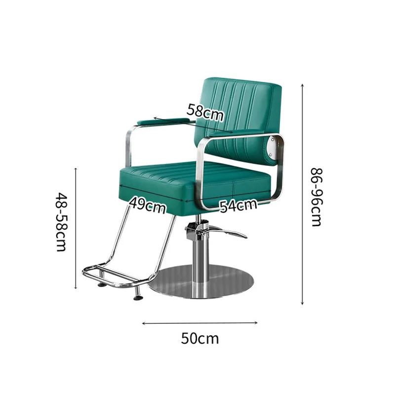 Modern Italian Barber Chair Specialty Swivel Ergonomic Simple Barber Chair Rustic Unique Chaise Coiffeuse Salon Furniture