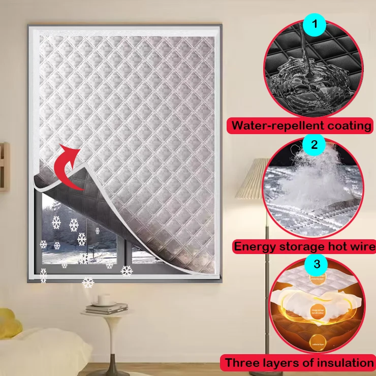 

Thickened soundproof and warm curtains, special cloth for household heat insulation and shading, wind and heat preservation