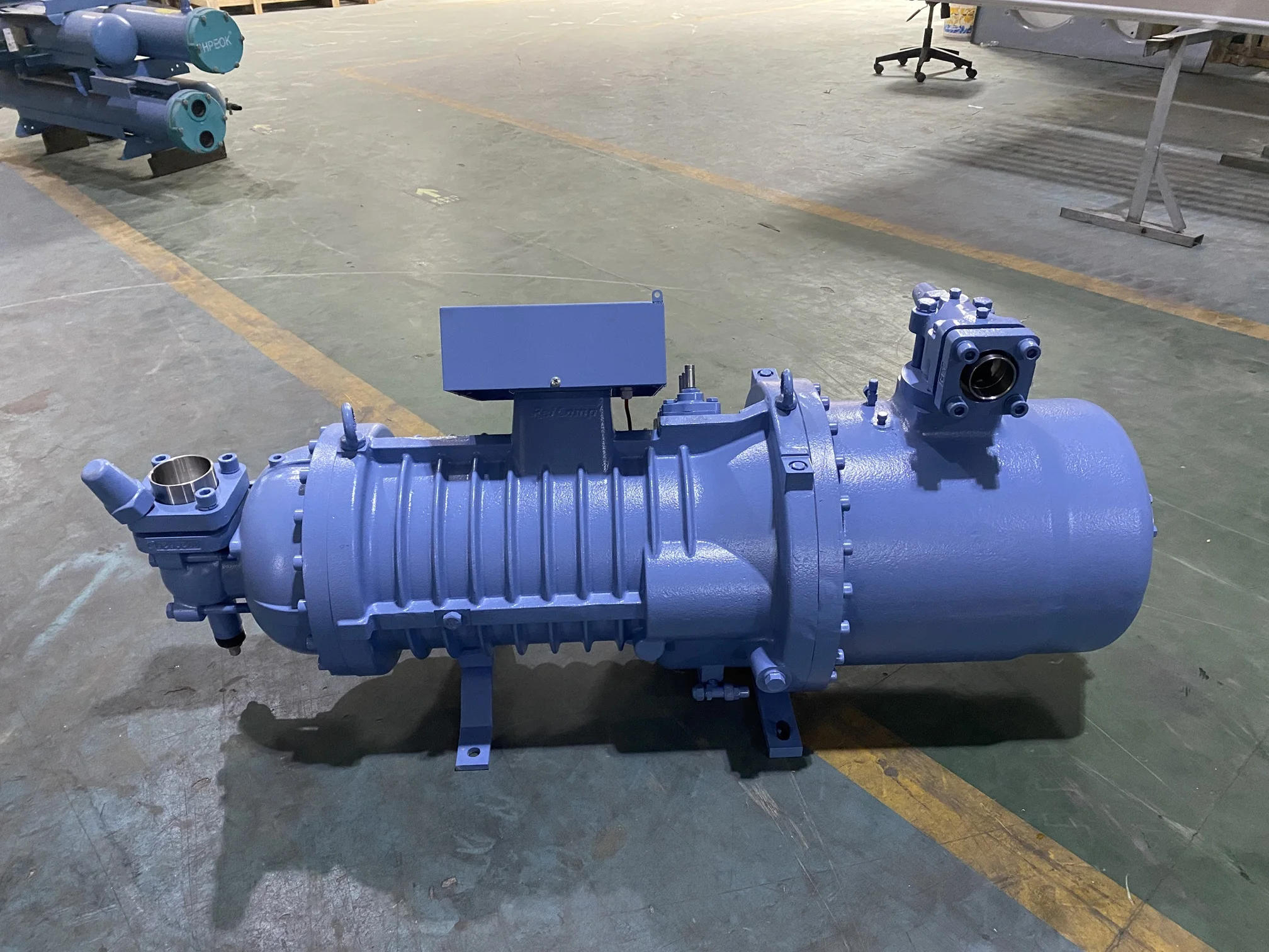 رائجة البيع من سلسلة SRC ضاغط لولبي مدمج شبه محكم موديل SRC-S-255-L4 IP54 75KW 400V R404A