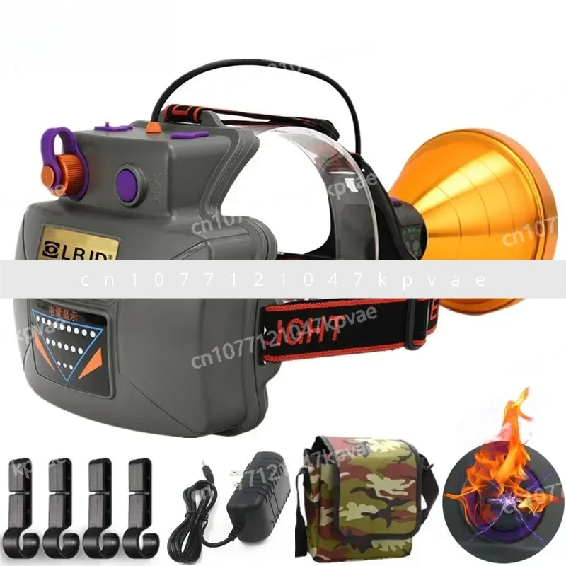 

12V P90 Headlight Sensor 18650 Battery Flashlight Is Most Suitable for Camping and Fishing