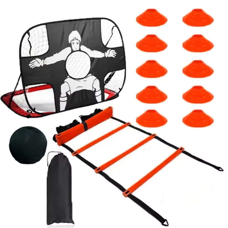 

Sports Soccer Training Equipment Speed Agility Ladder Cone goal Set