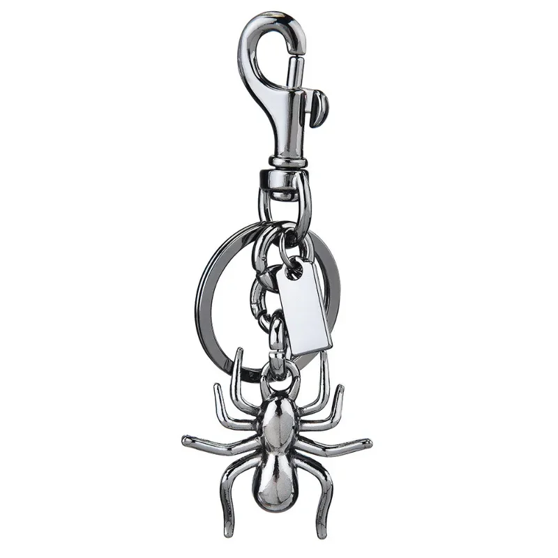 Совершенно новый металлический кулон в виде паука, 3-цветный декоративный кулон в виде паука, персонализированный брелок для ключей