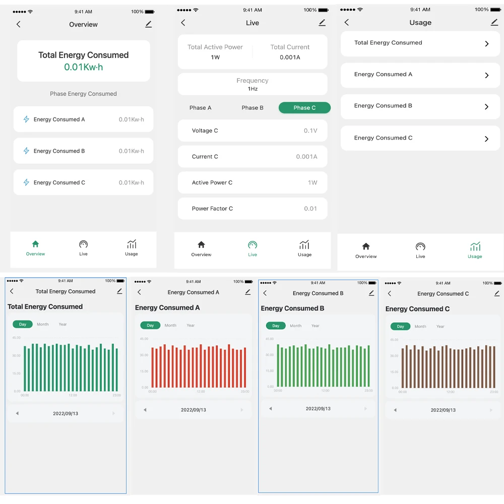 Tuya inteligentne życie 3 fazy WiFi energii KWH miernik 80A 300A zacisk prądu transformator App Monitor i rekord zużycie energii