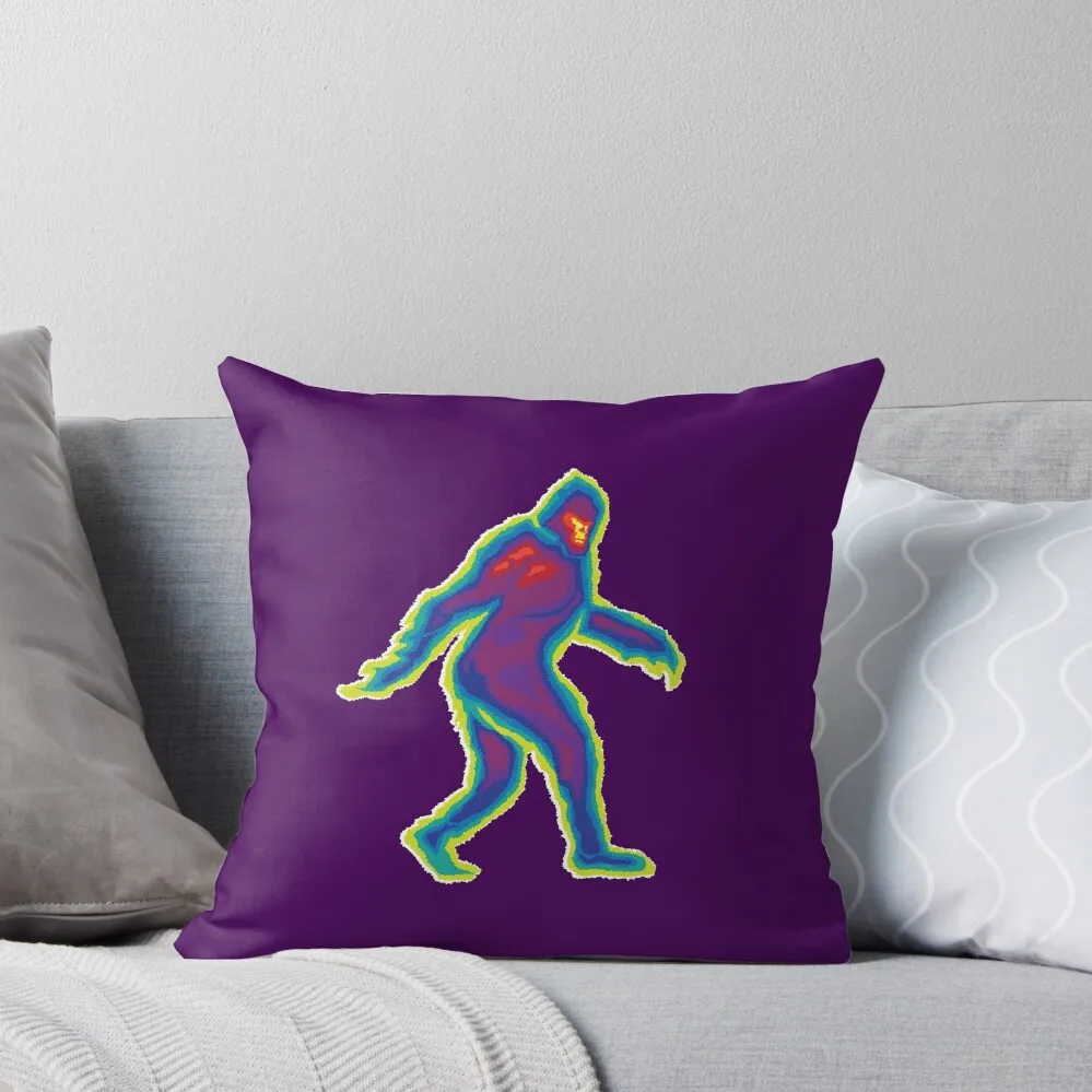 Heat Vision - Bigfoot Throw Pillow Sofa Cushion Pillow Case Christmas pillow