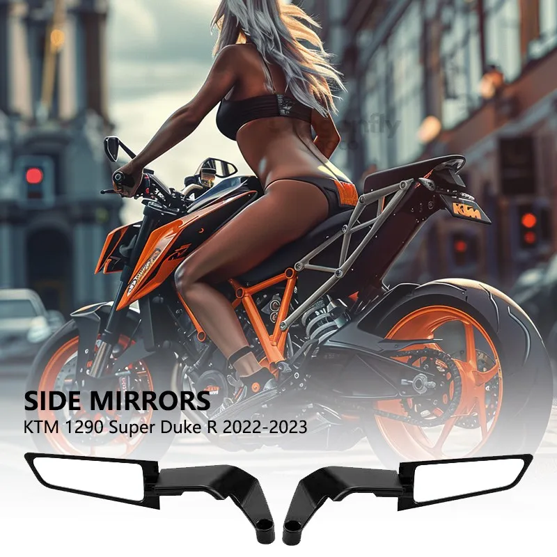 

For KTM 1290 Super Duke R 2022-2023 Universal Motorcycle Mirror Wind Wing side Rearview Reversing mirror