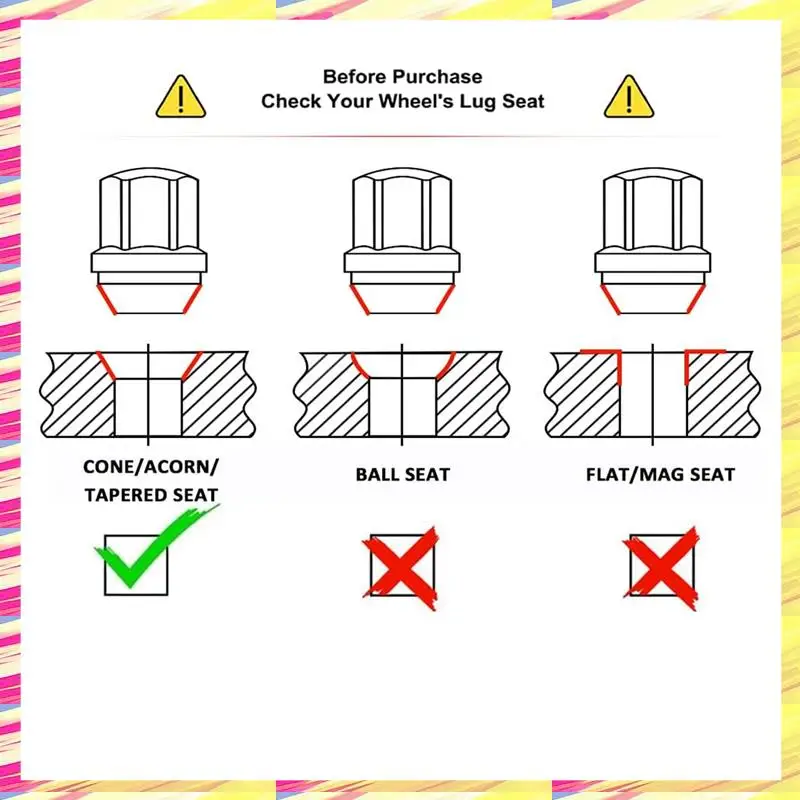 abjj-1709d-24am-solid-piece-chrome-m14x150-duplex-bulge-lug-nut-for-select-chevy-chrysler-dodge-ram-24-pack
