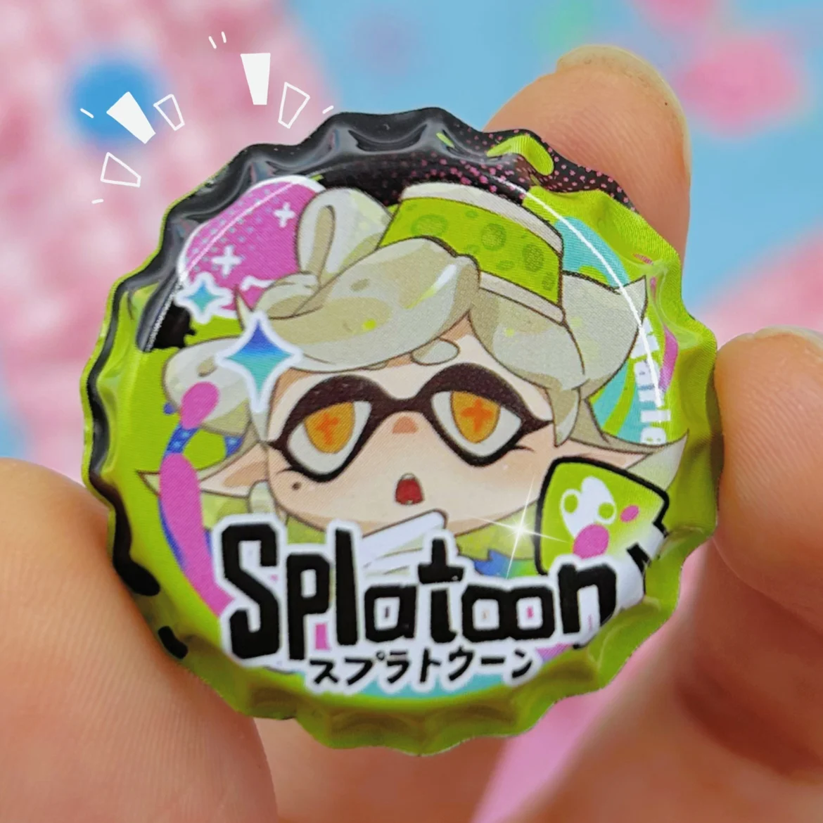 Game Splatoon 3 Brooches Bottle Lapel Pin Cosplay Badge Backpack Clothes Accessories Fans Birthday Gift