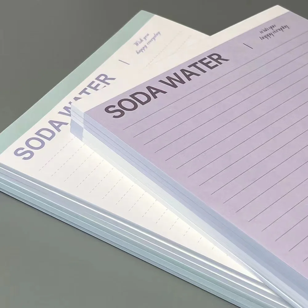 B5 Mint Notebook 30 Sheets Planner Ins  Colored Memo Pad Tearable Notepad Planner Learning Paper Kawaii Stationery Note Pad