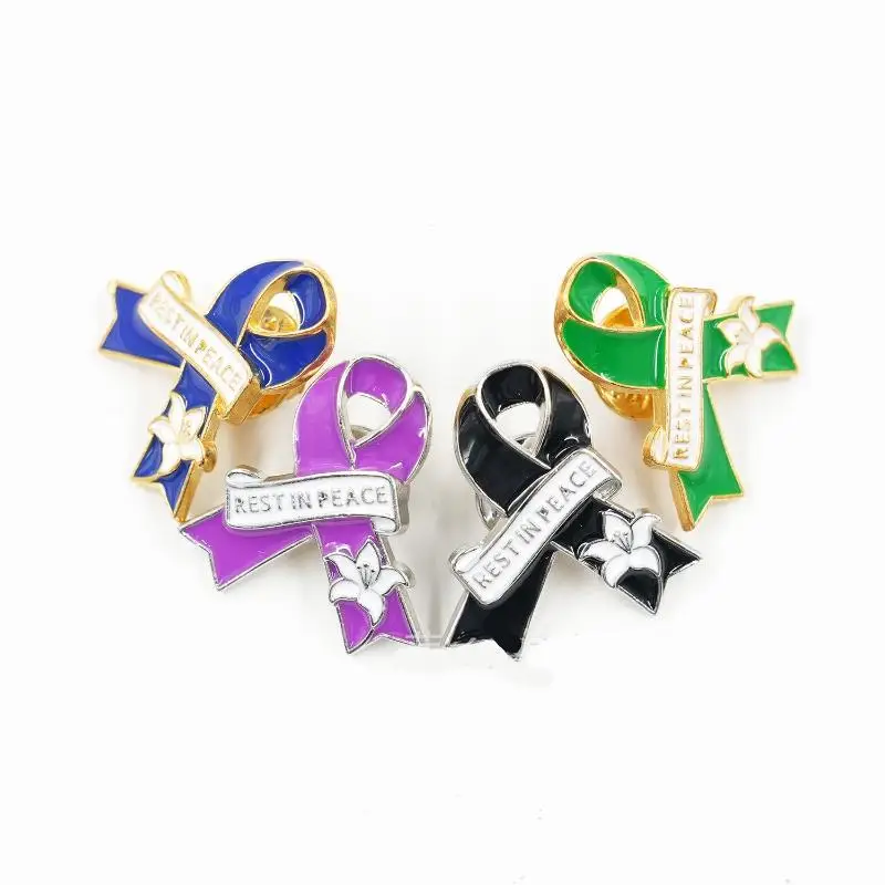 بروش تذكاري سلسلة الصحة العقلية المينا دبابيس القلق الاجتماعي علم النفس الوعي يقتبس شارة معدنية هدايا المجوهرات بالجملة #4