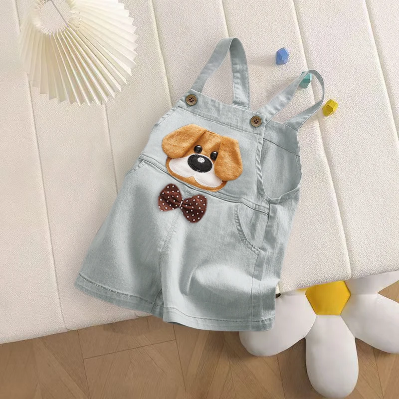 IENENS Toddler Boy's Clothes 9-30 Months Summer Baby Overalls Thin Cartoons Shorts