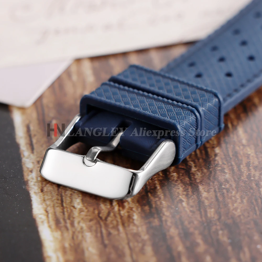 Nuovo cinturino per orologio in silicone morbido tropicale cinturino a sgancio rapido 20mm 22mm cinturini per orologio in gomma per Omega per Swatch per Oris per Seiko