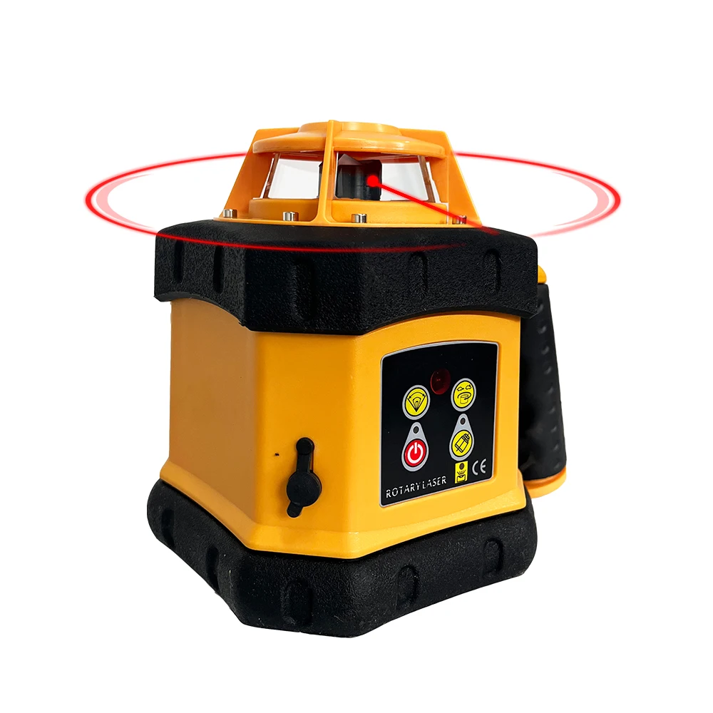 Геодезические инструменты Heipoe Лазерный уровень с вращающимся красным лучом HP205R Роторный лазерный уровень с приемником и пультом дистанционного управления