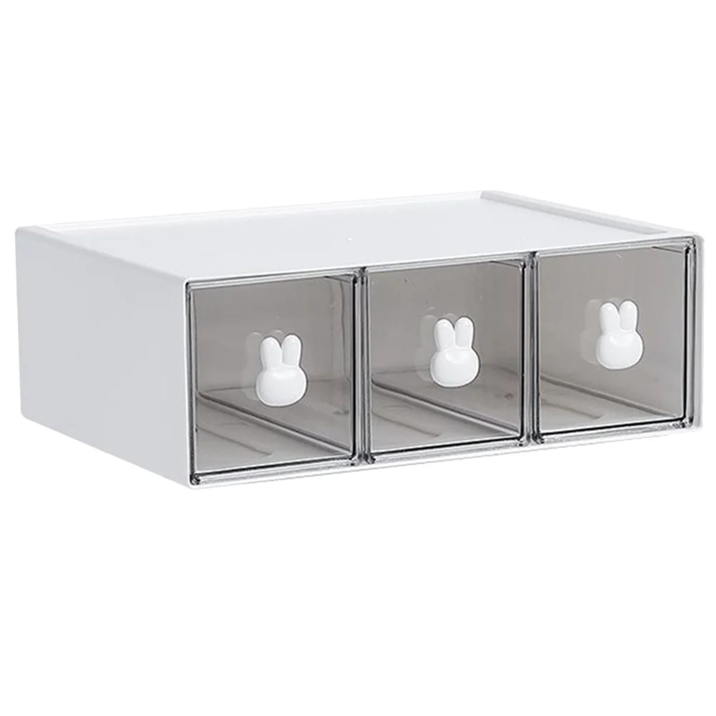 

Pencil Case Storage Box Desk Organizer Plastic Drawer Desktop with Drawers Stationary Stationery