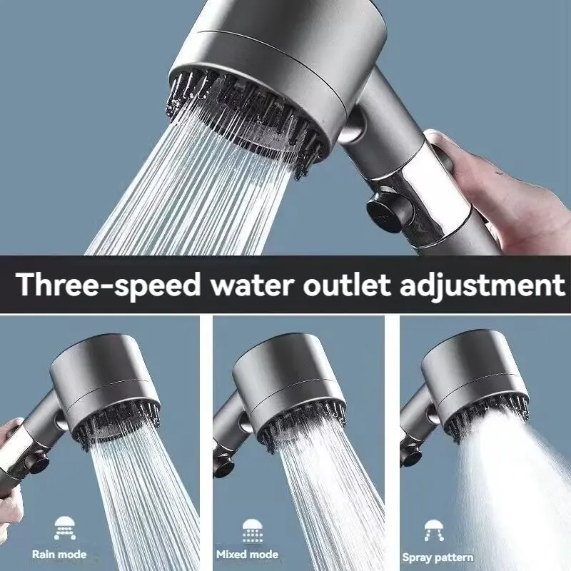 Shower booster shower head Home bathroom water heater Bath pressurized shower shower showerhead pressurized set