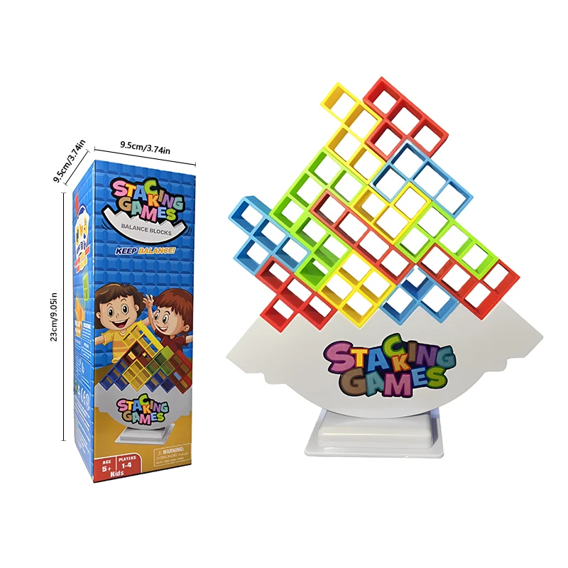 Zabawna gra edukacyjna dla dzieci i dorosłych: klocki do układania, dinozaury, tetris, puzzle, gra planszowa, idealna na przyjęcia rodzinne i jako prezent.