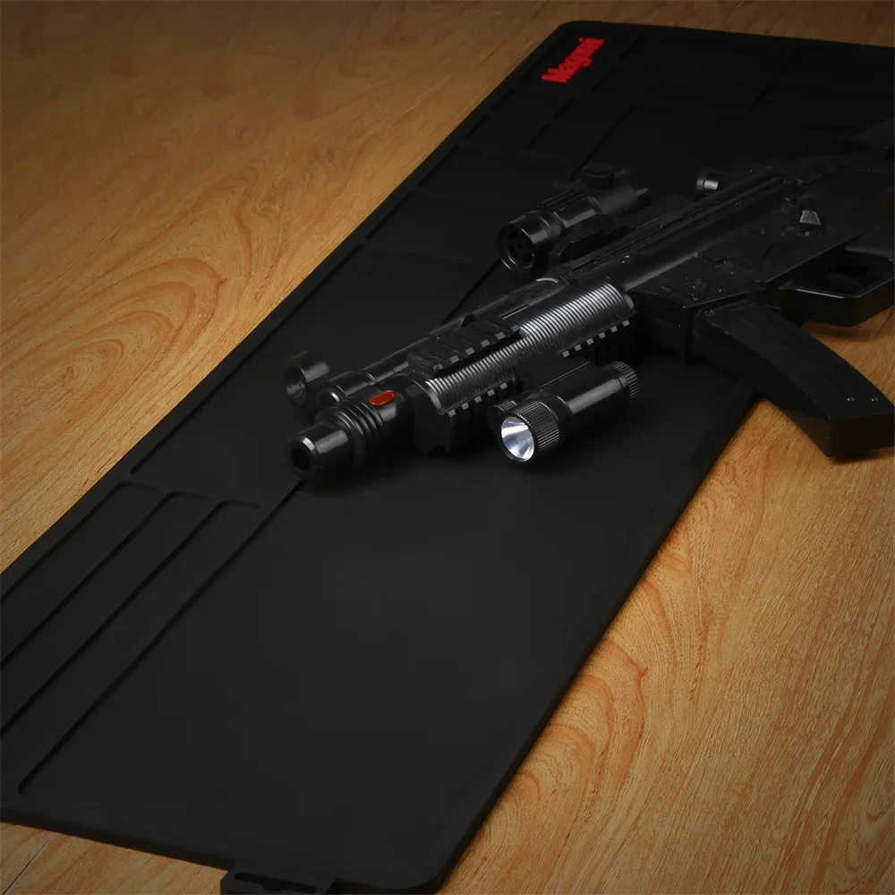 MAGORUI AR15 M16 Shotgun Accessory Rifle Gun Cleaning Pad Repair Maintenance Mat Storage Compartments