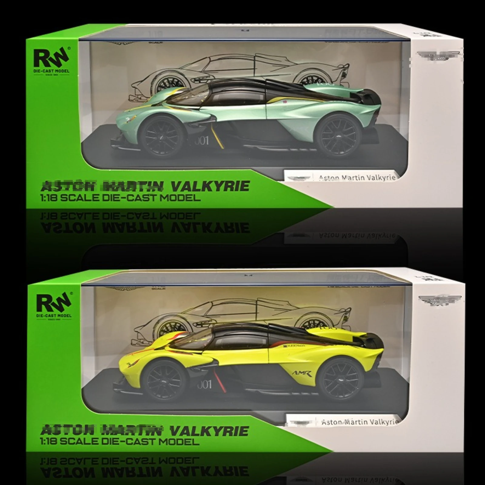 

1:18 Valkyrie Super Sportcar Звук и свет Миниатюры из сплава Литая под давлением модель автомобиля Подарки для парня Игрушки для детей Подарок Металл