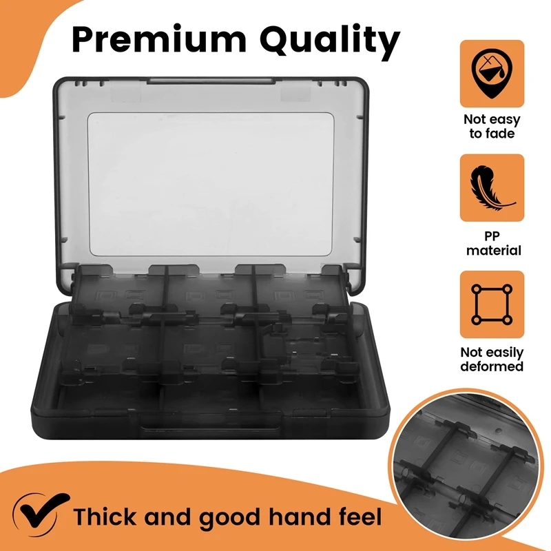 28-In-1 Game Card Storage Case For Nintendo 3DS- Durable Cartridge Holder