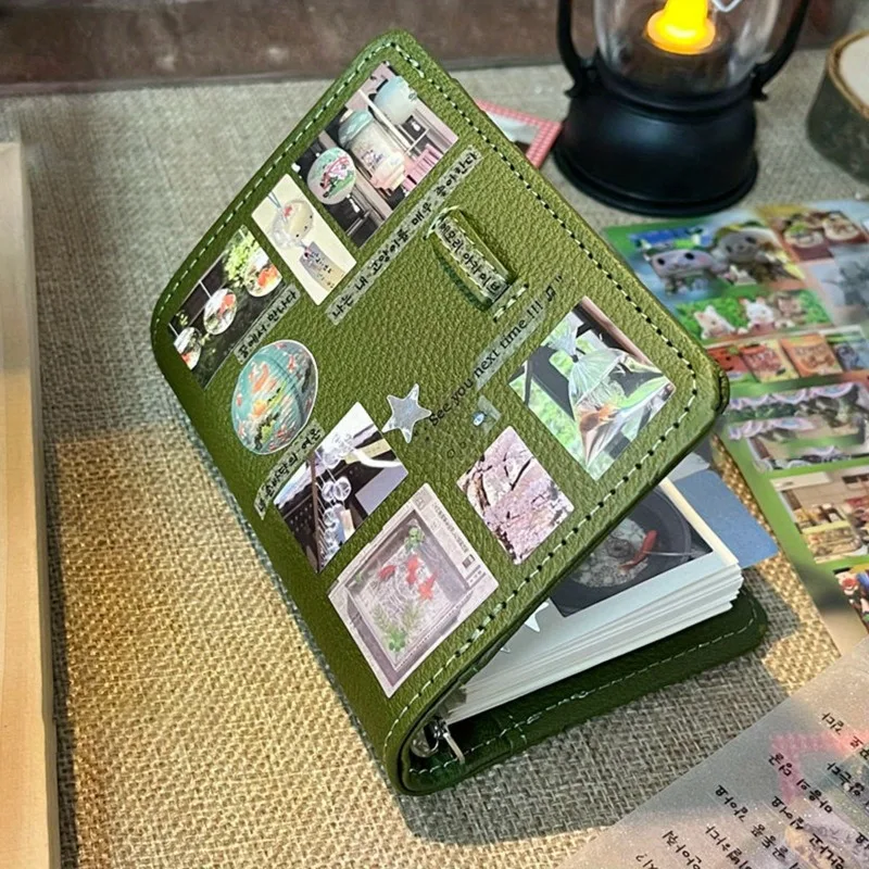 Cuaderno M5 de estilo Retro, Ins populares de color verde oliva, libro de Plan diario para estudiantes, bloc de notas portátil de hojas sueltas