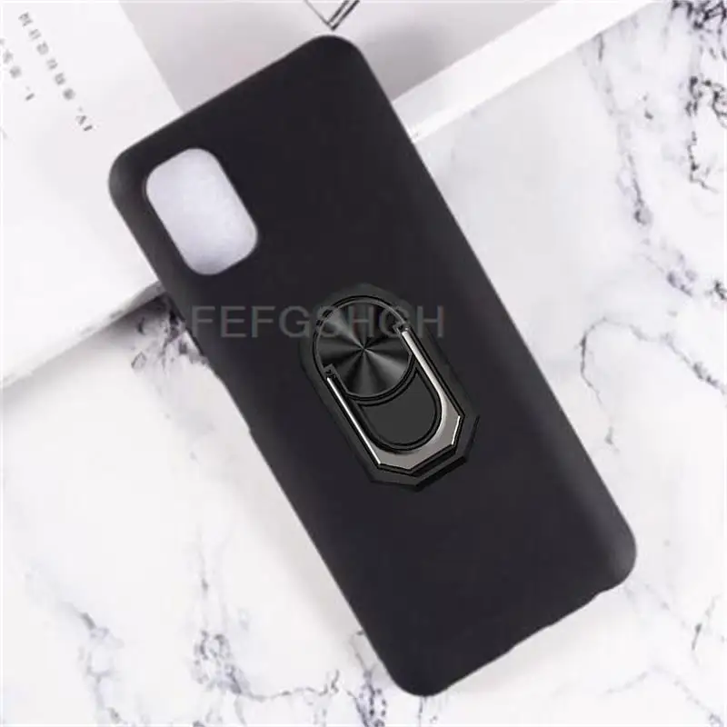 Para ZTE Blade V20 anillo de dedo trasero inteligente funda de silicona suave de TPU para ZTE Blade V20 funda de teléfono inteligente